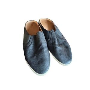 FryeāWomen's Melanie Gored Mule Leather Slip-on Shoes Size 6 Black